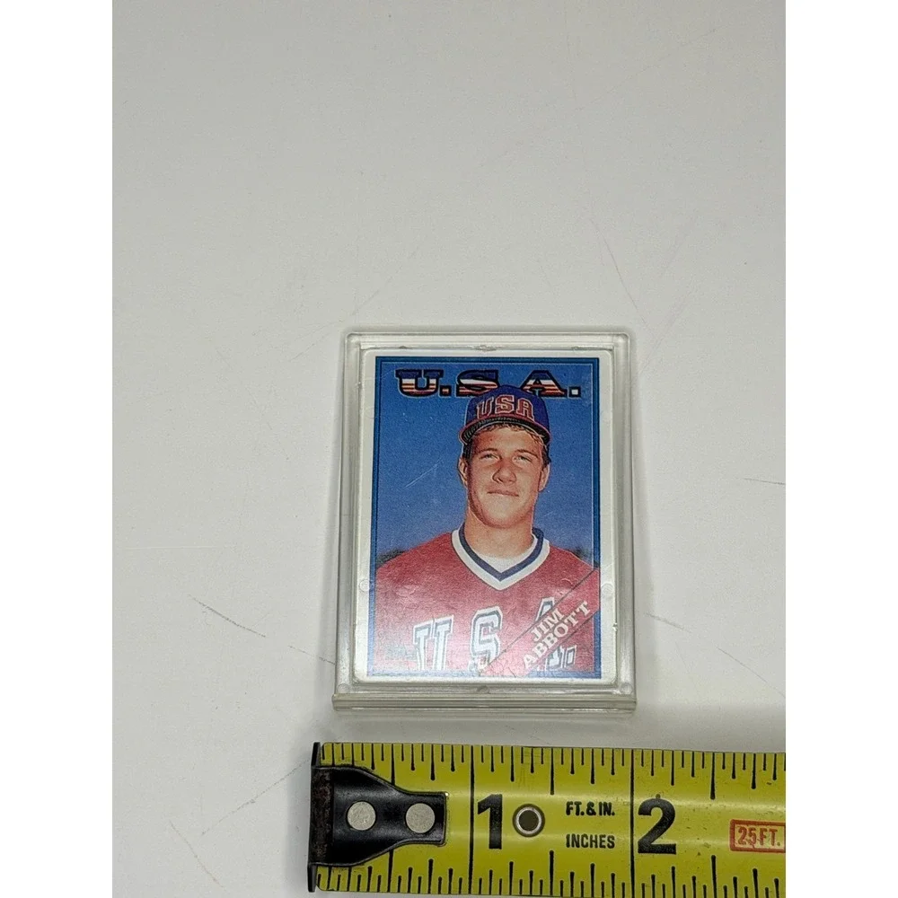 Topps Jim Abbott Angels Baseball 2 Card Lot Trading Cards